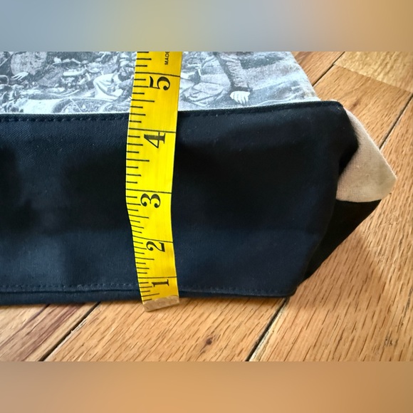 Barbour Racing Riding Biker Motorcycle Shoulder Handbag/Tote Black/White Canvas - Picture 12 of 16